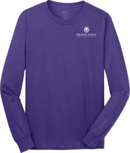 Long Sleeve Core Cotton Tee, Purple